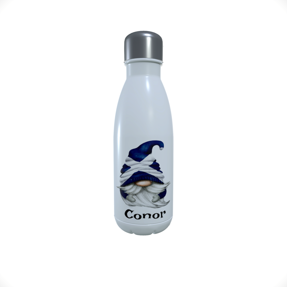 Patriotic Gnome Insulated Drinks Bottle, Scotland Gnome Bottle